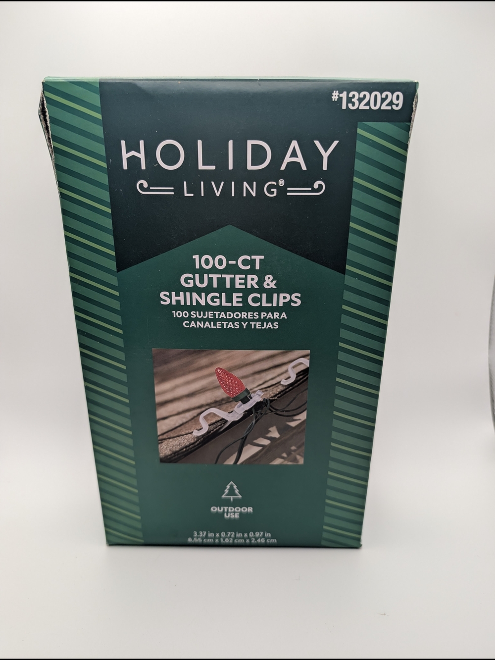 Holiday Living 100 CHRISTMAS LIGHT HOLDERS Hangers Roof & Gutter & Shingle Clips